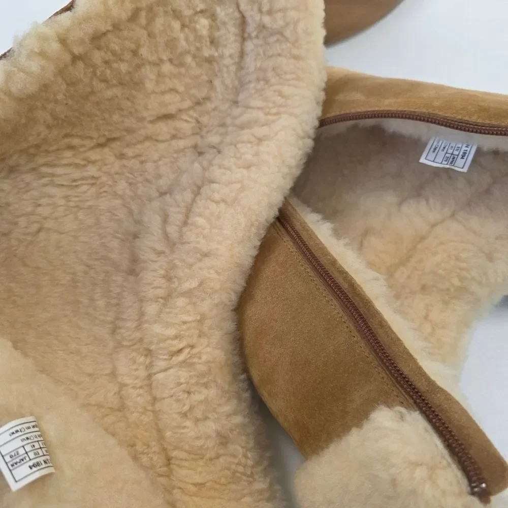 UGG Australia Plumdale Winter Boots Womens Sz 10 EU‎ 41 Brown Leather Sheespkin